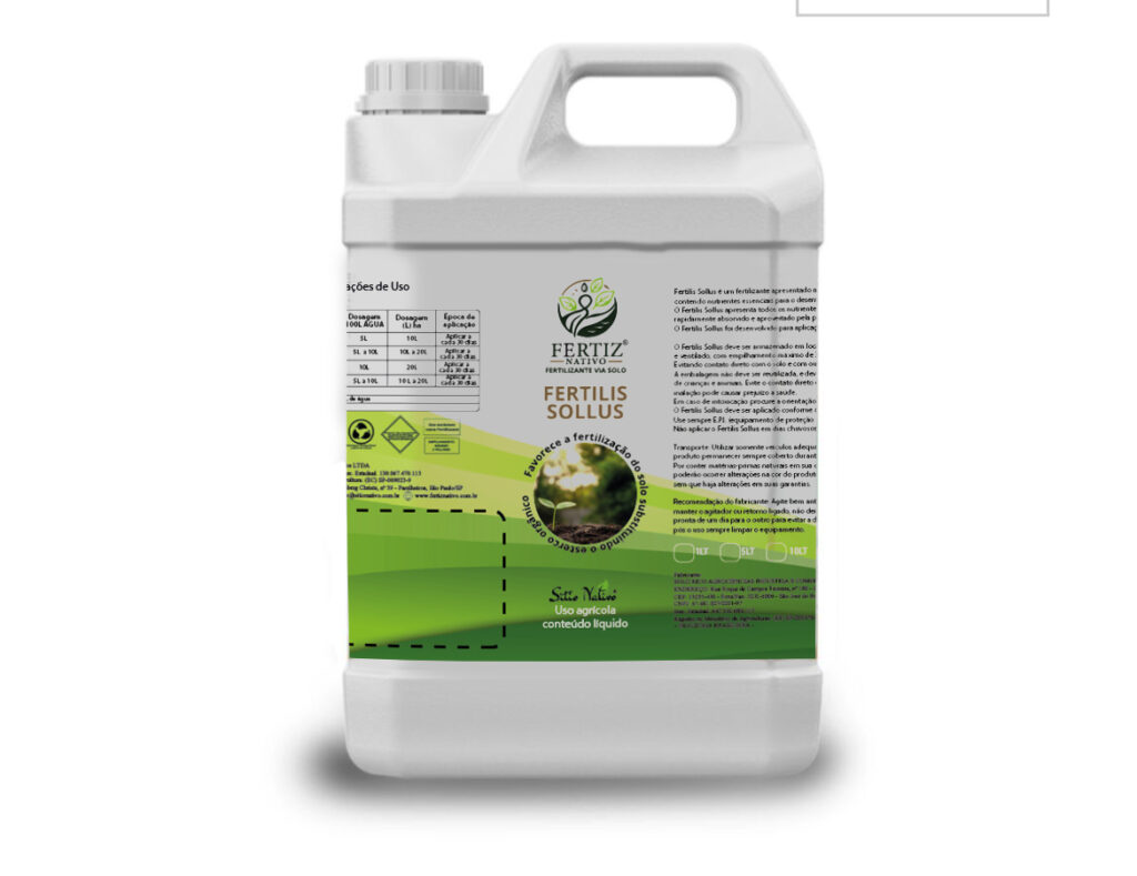 Adubo Fertilis Sollus Turfa Líquida 5 lt - Fertiz Nativo