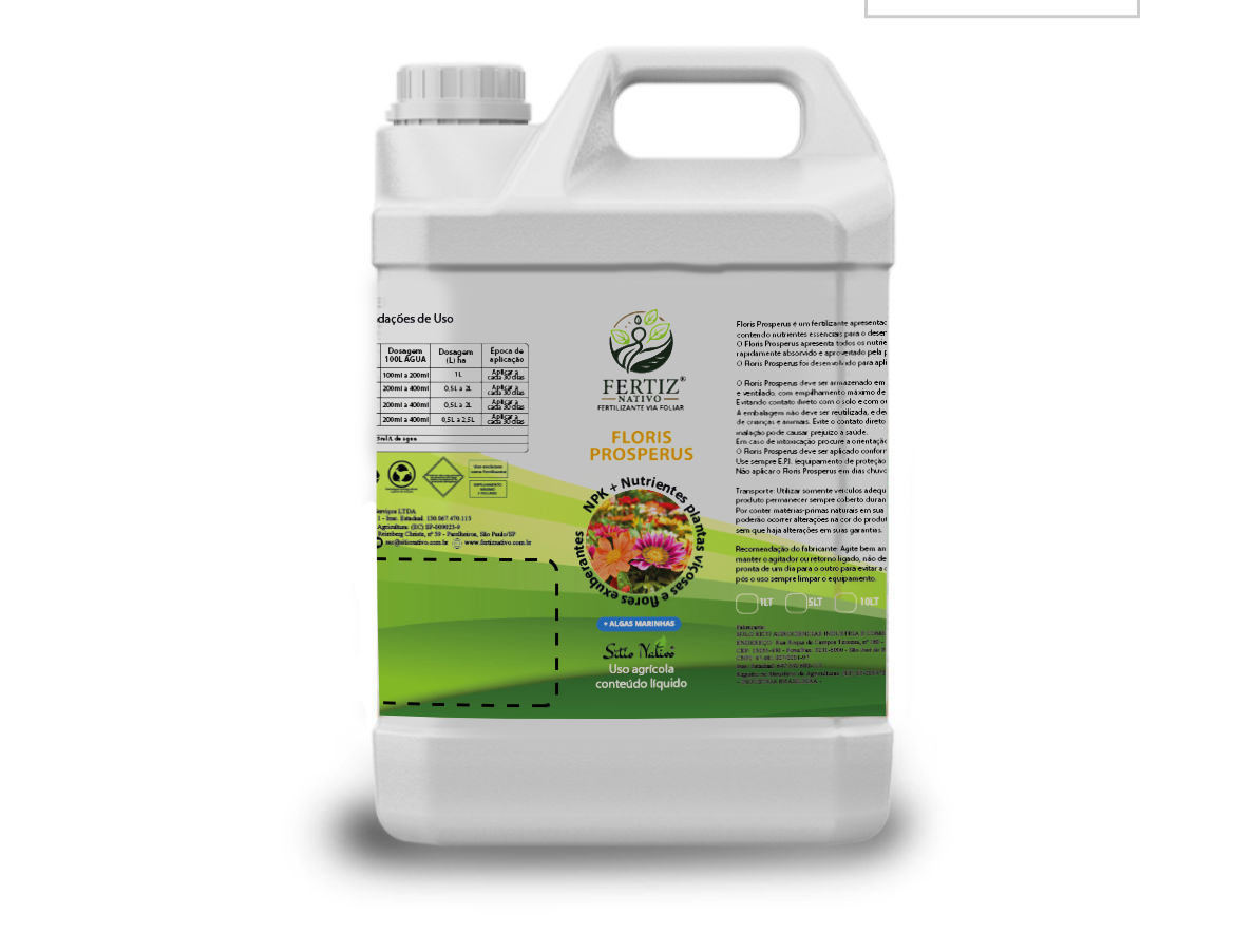 Fertilizante Floris Prosperus 5 lt - Fertiz Nativo