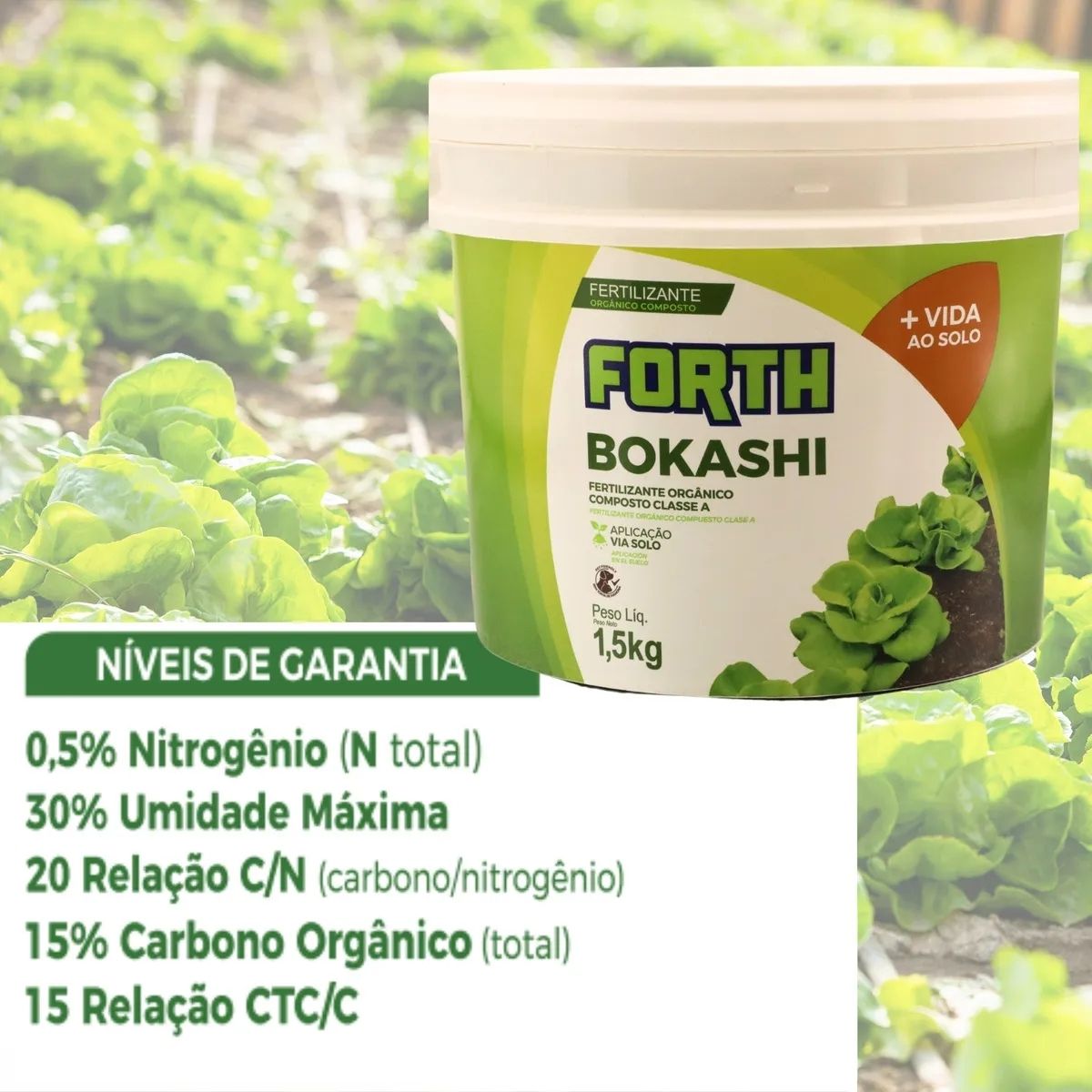 Fertilizante Forth Bokashi 1,5kg - O Legítimo Adubo Orgânico — foto 3
