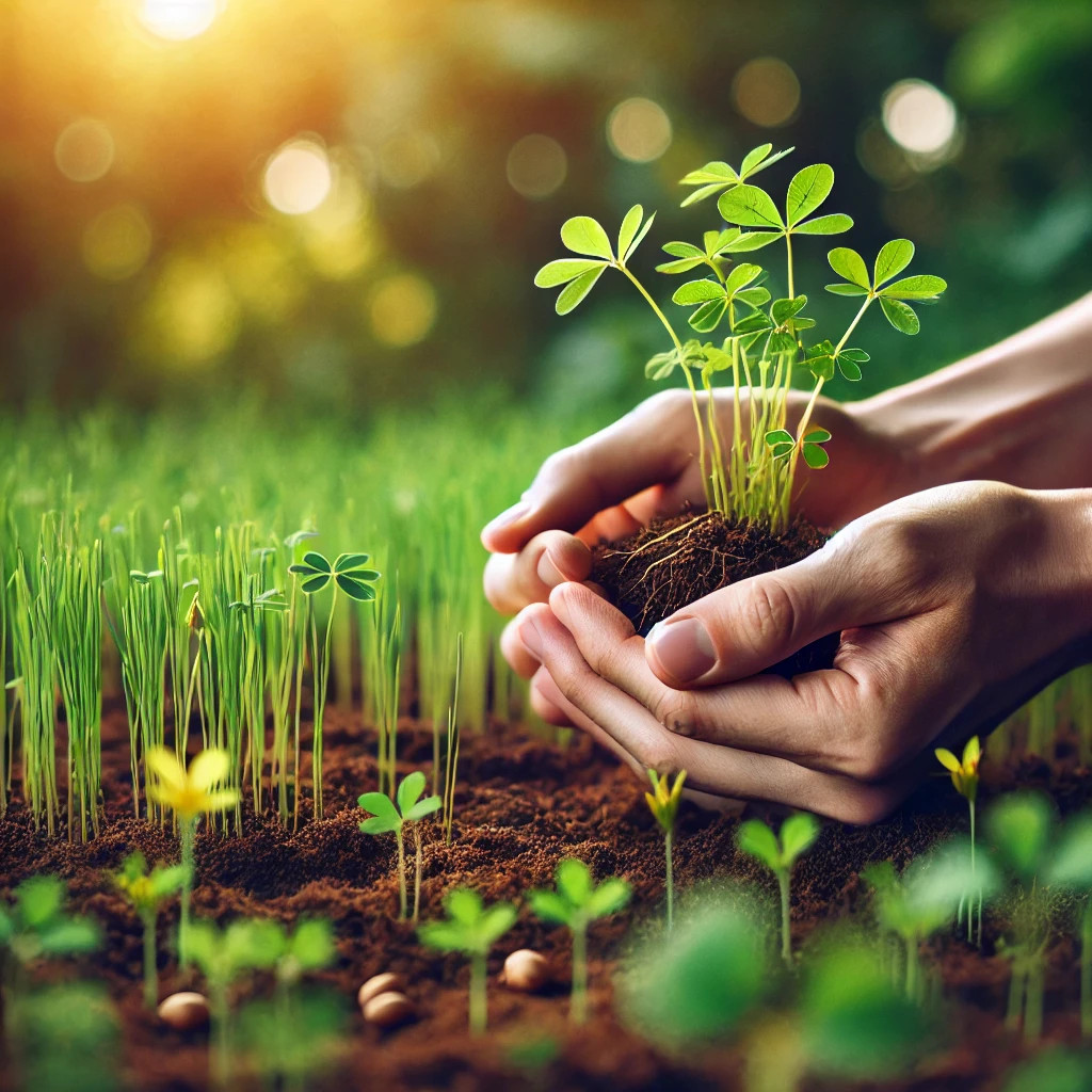 Plantio e Cuidados com Grama Amendoim Raiz Nua
