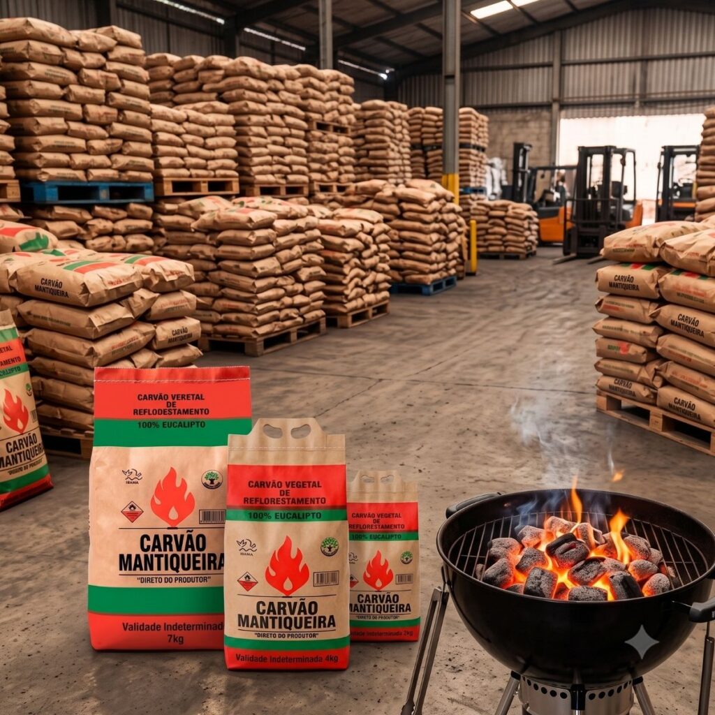 Carvão Mantiqueira 10kg 100% Eucalipto Direto Produtor