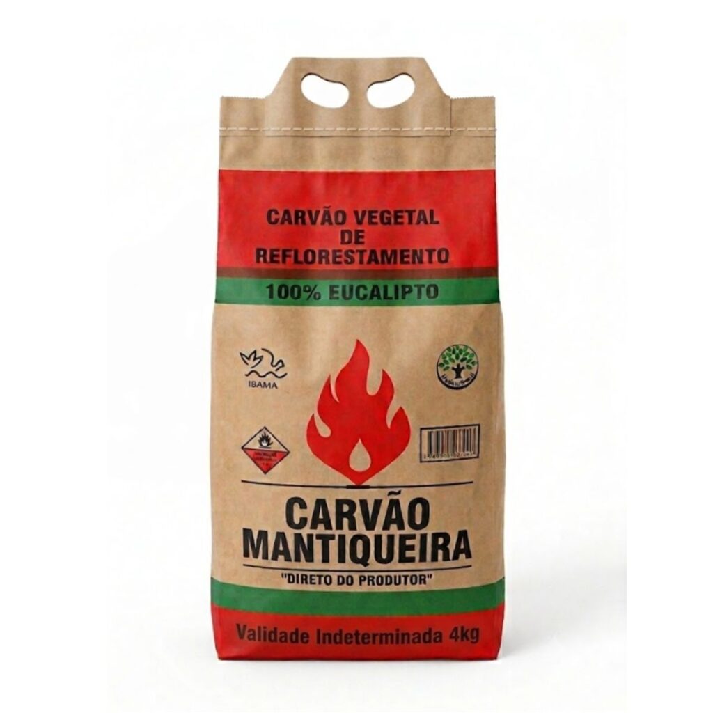 Carvão Mantiqueira 10kg 100% Eucalipto Direto Produtor