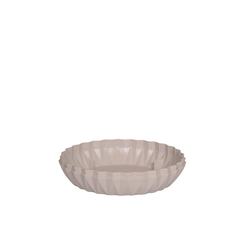 Vaso Cachepot Wave 25cm Branco Antigo