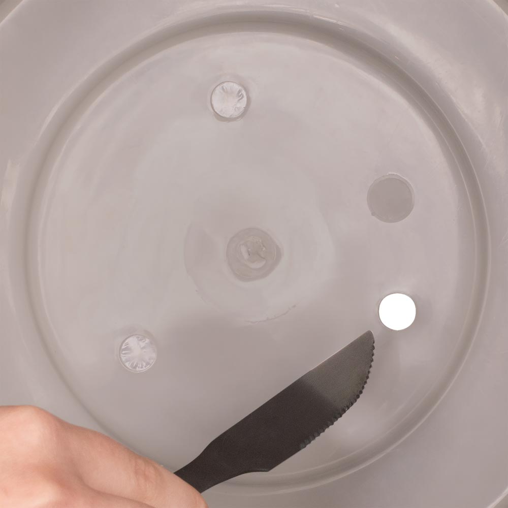 Vaso Cachepot Wave 25cm Branco Antigo