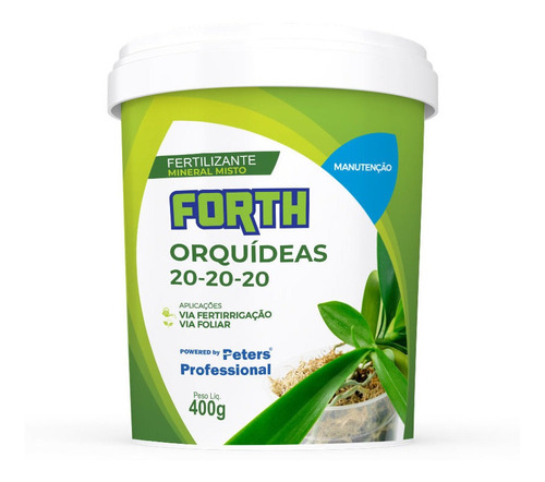 Adubo Forth Orquideas Manutenção 400g- Orquídea Mais Saudável