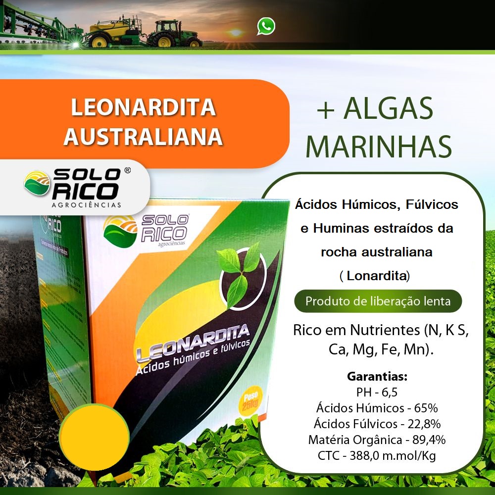 Leonardita Australiana + Algas Marinhas 5kg - Solo Rico - Imagem 2