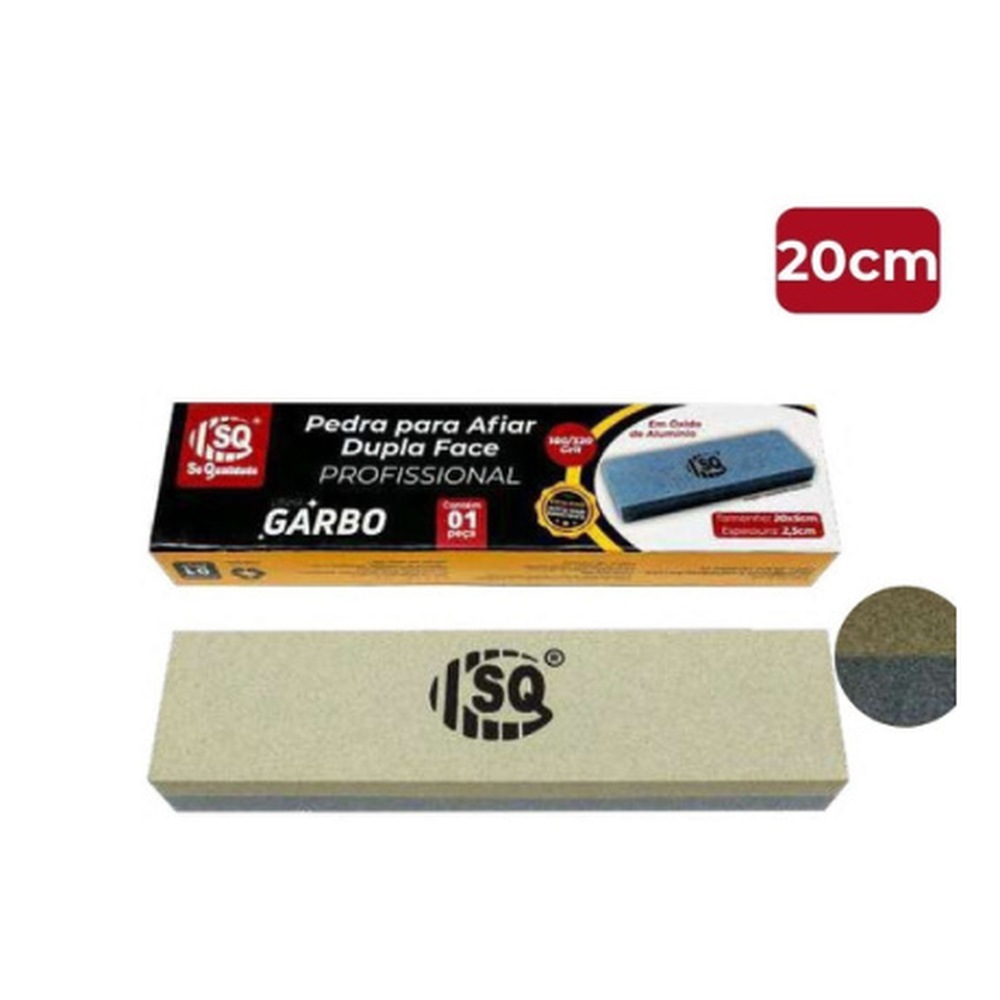 Pedra para Afiar Dupla Face 20cm 180/320 Grit