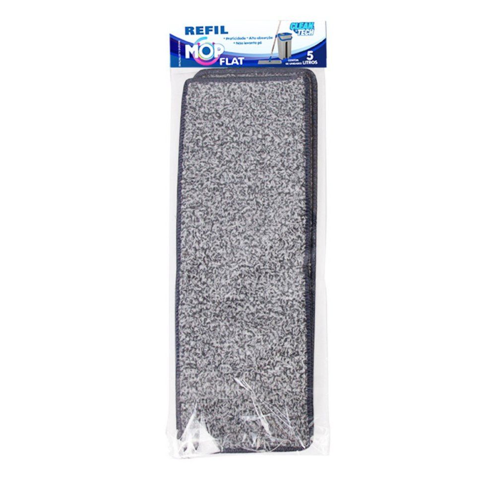 Kit 2 Refil Mop Flat 5 Litros Clean Tech Reposição