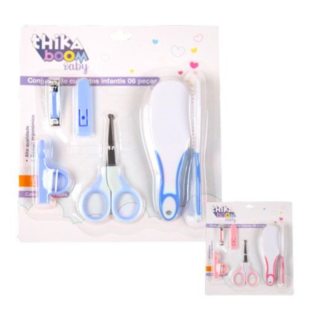 Kit Higiene Bebê 6 Peças Sortido Thika