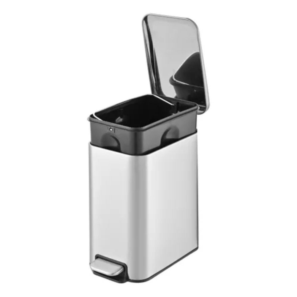 Lixeira Inox Retangular 5L Powermaid Linea Multiuso - Imagem 3