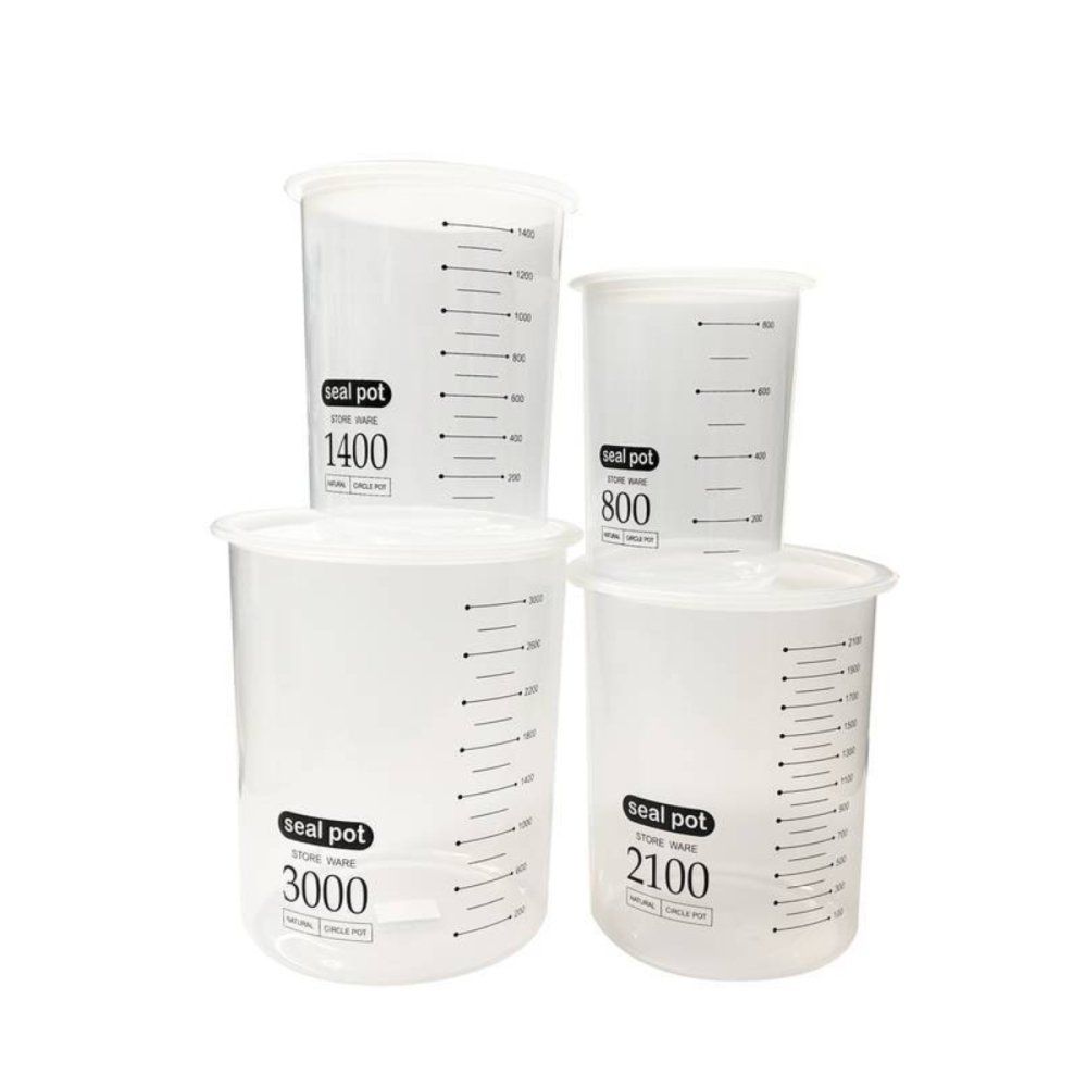 Kit 4 Potes Herméticos Plástico Multiuso Top Rio