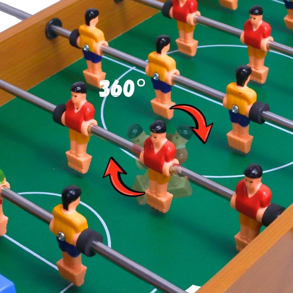 Pebolim Infantil Madeira Portátil Futebol de Mesa Dutetoys