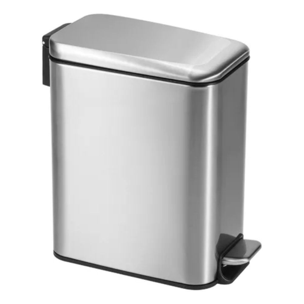 Lixeira Inox Retangular 5L Powermaid Linea Multiuso - Imagem 4