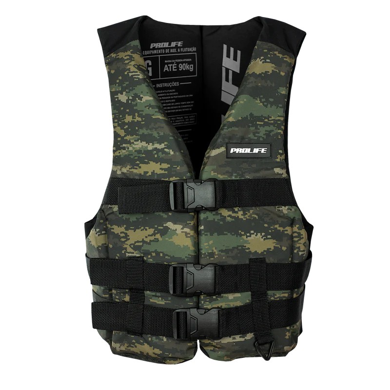 Colete Flutuador Simetria Infantil Prolife Tamanho:PP (Até 30kg);Cor:Army