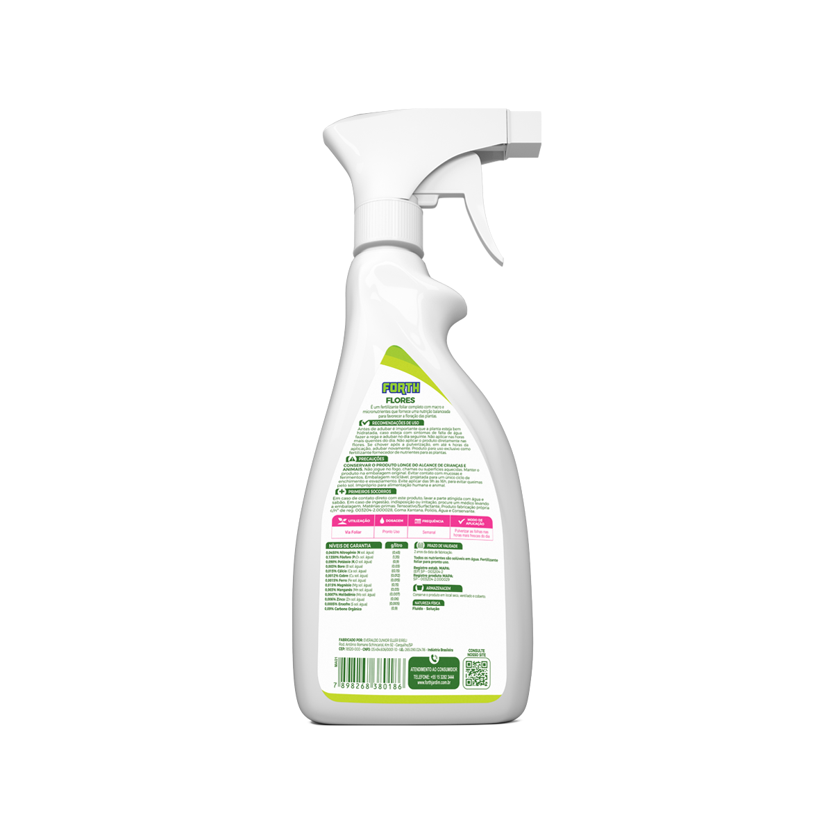 Pulverizador Adubo Fertilizante Forth Flores 500ml - Imagem 3