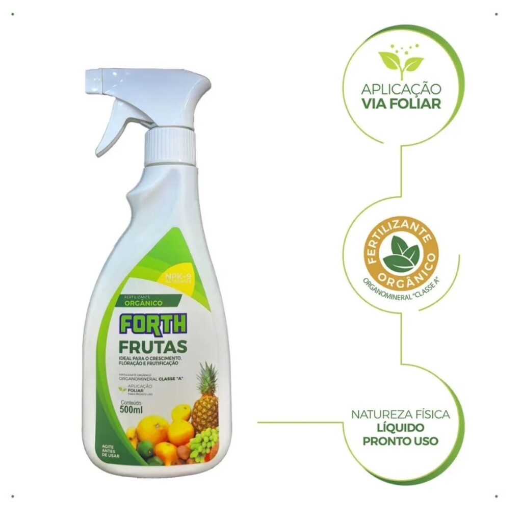Fertilizante Forth Frutas Pronto Uso 500ml Praticidade Total