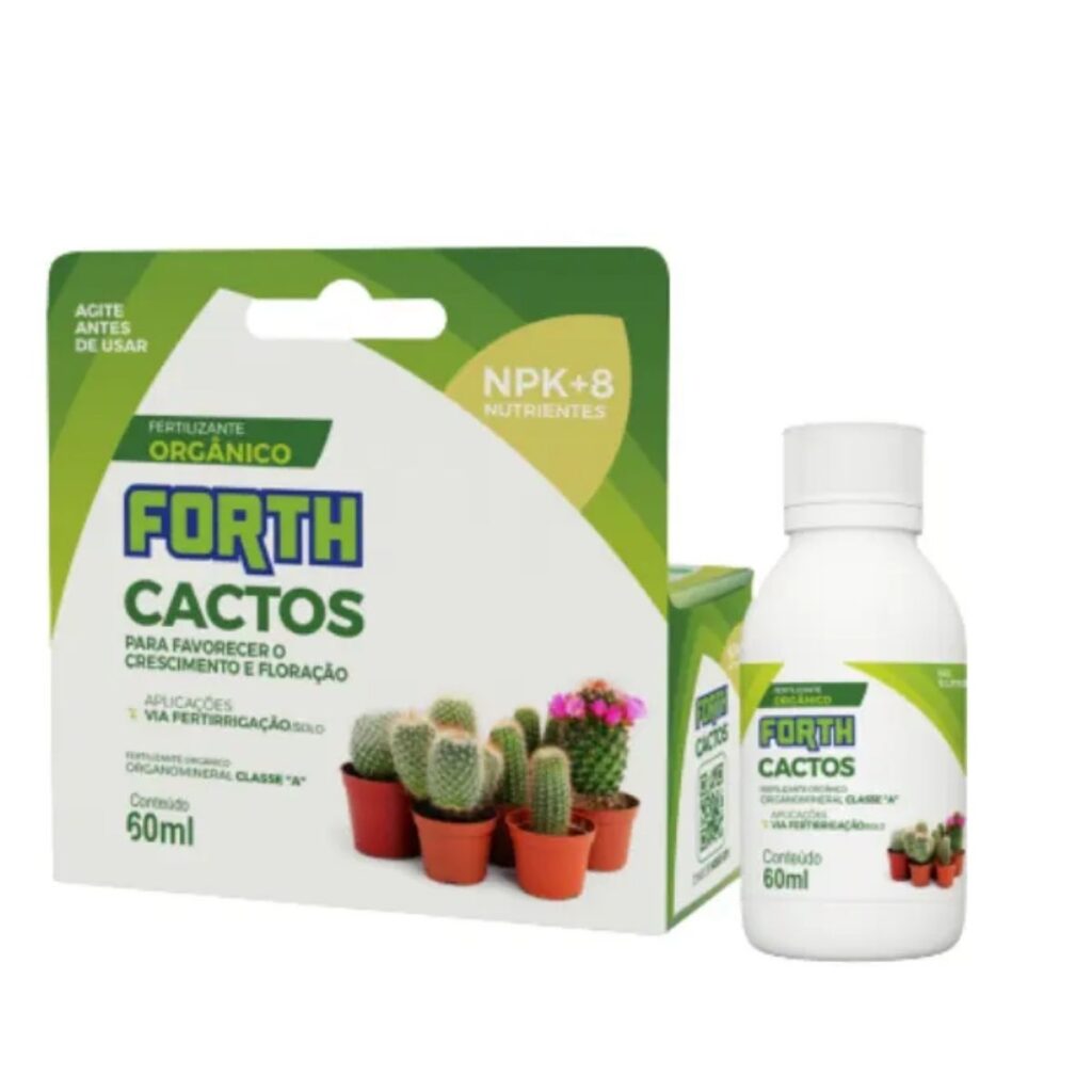 Fertilizante Adubo para Cactos 60ml Concentrado Forth Jardim