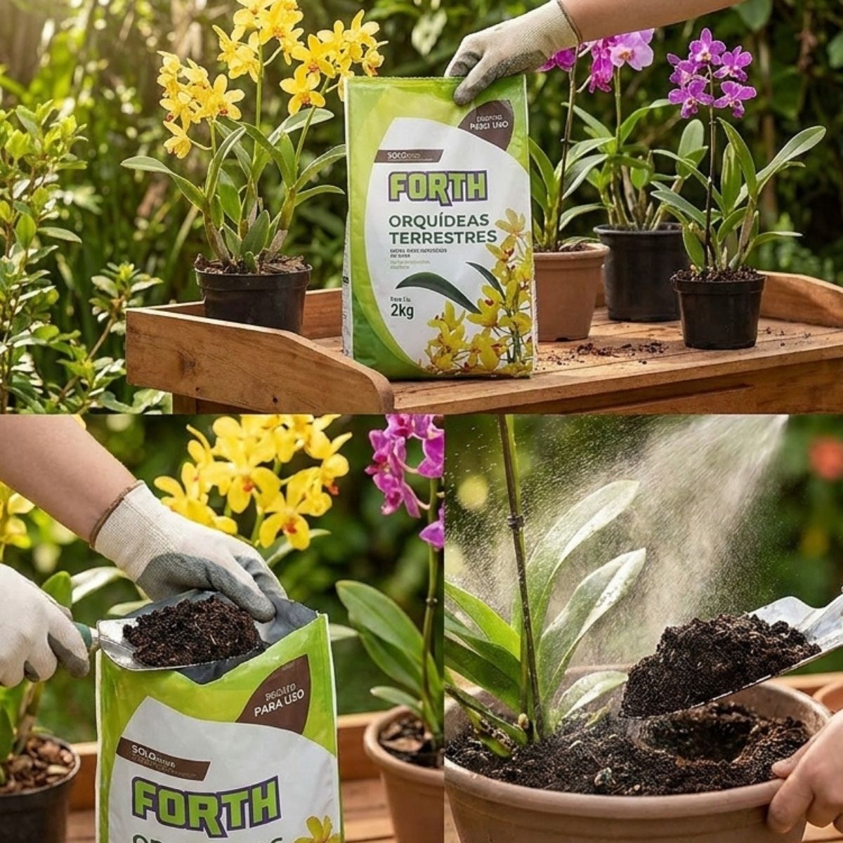 Substratro para Orquídeas Terrestres Forth Jardim 2kg - Imagem 3