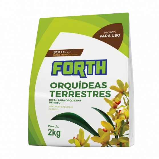 Substratro para Orquídeas Terrestres Forth Jardim 2kg