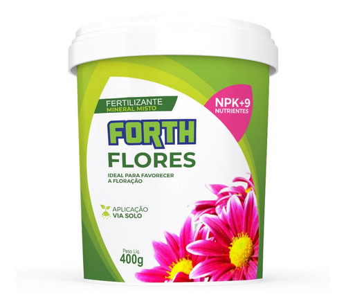 Adubo Forth Flores 400g - Mais Beleza E Cores Exuberantes