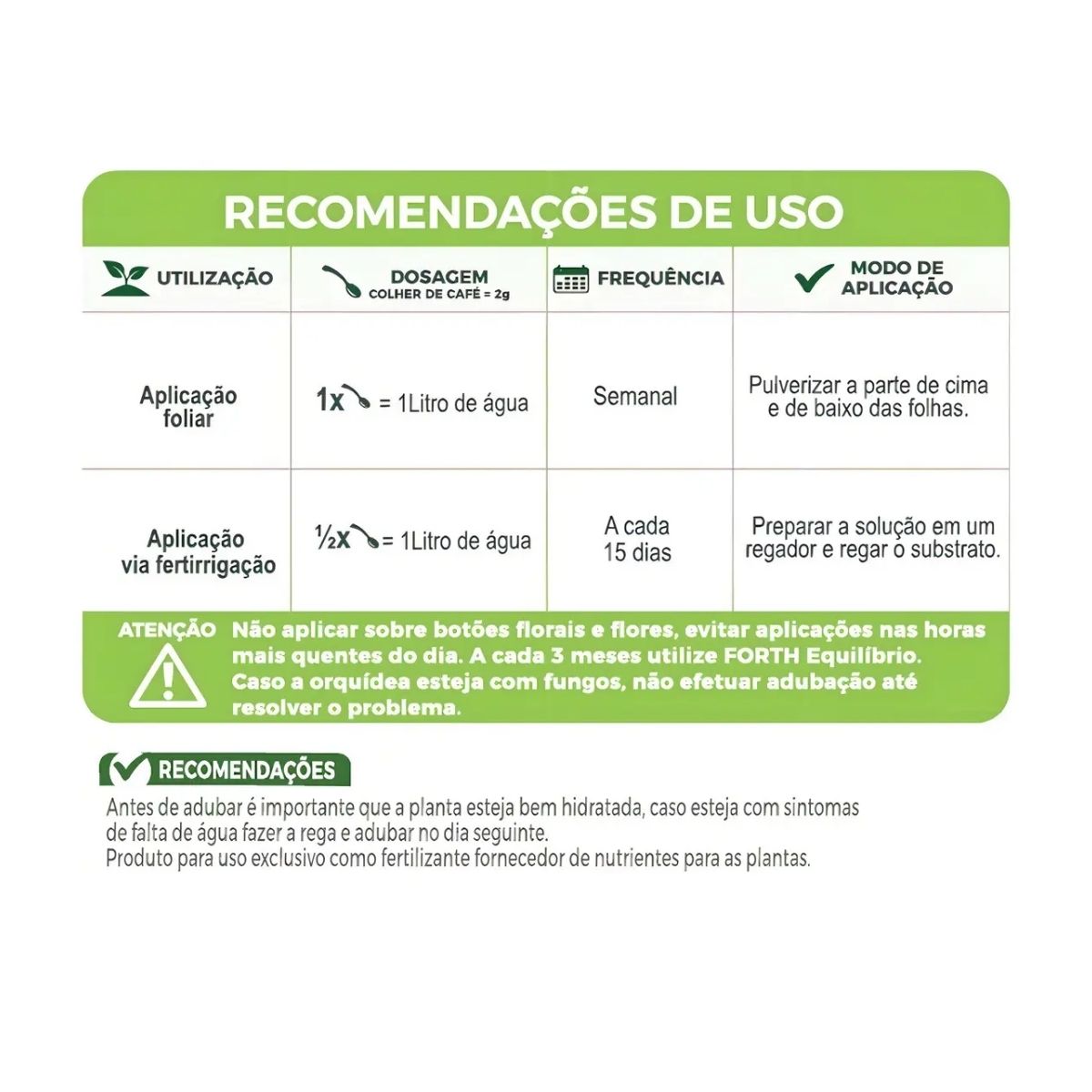 Fertilizante Forth Orquideas Crescimento 100g - Brotação - Imagem 3
