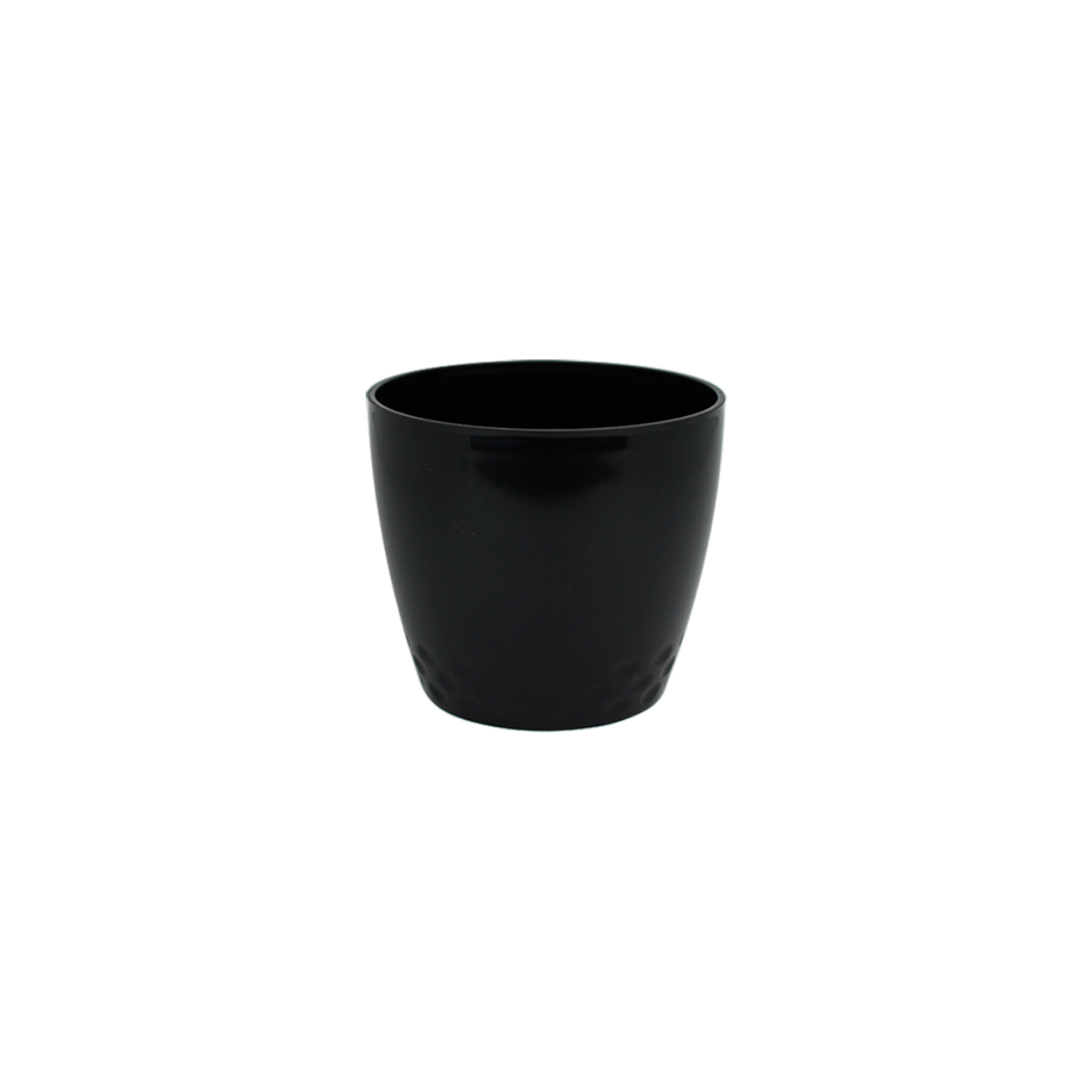 Vaso Cachepo Diamond N1 Preto - 10,5 x 9,5cm - 700ML