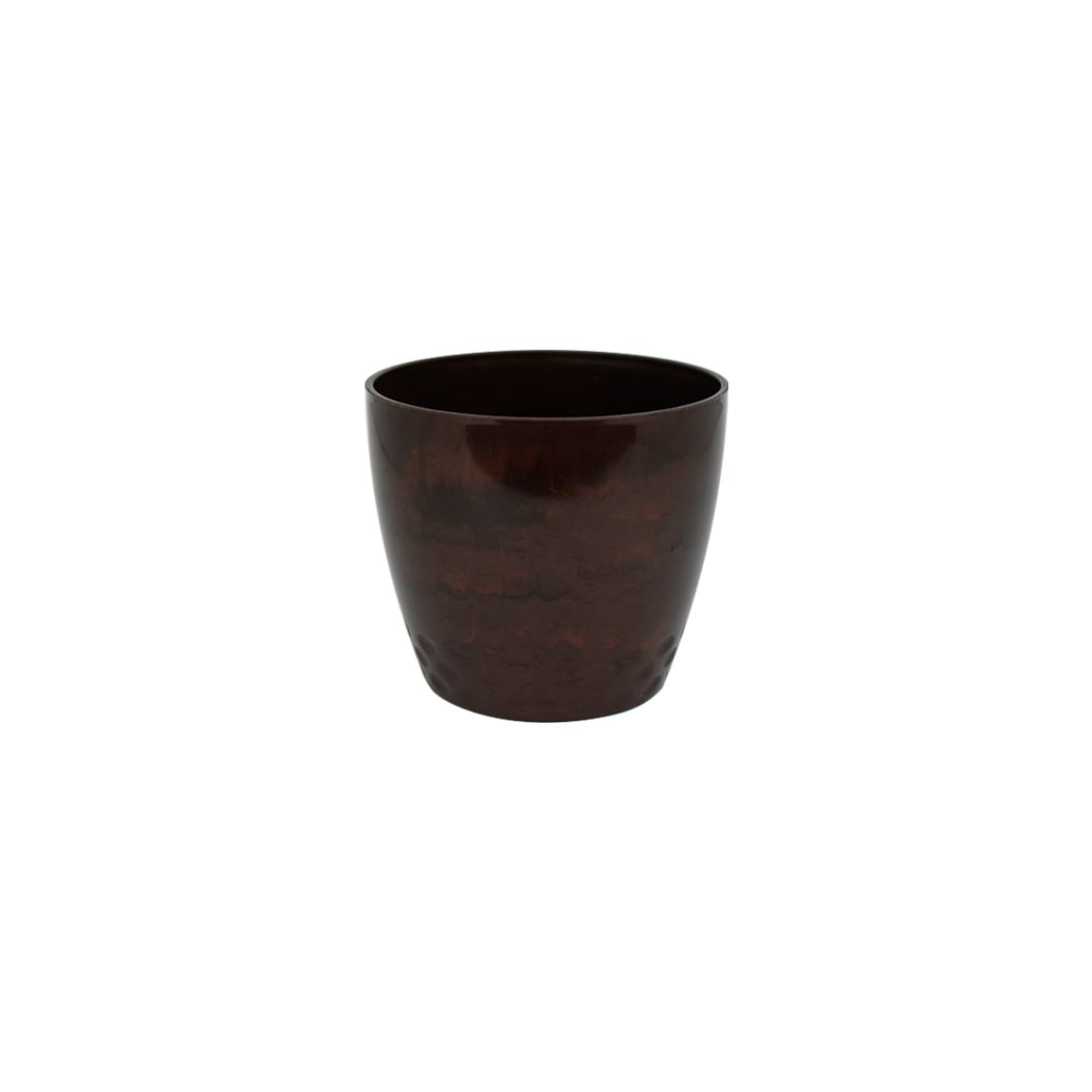 Vaso Cachepo Diamond N1 - Marron Café 10,5 x 9,5cm - 700ML