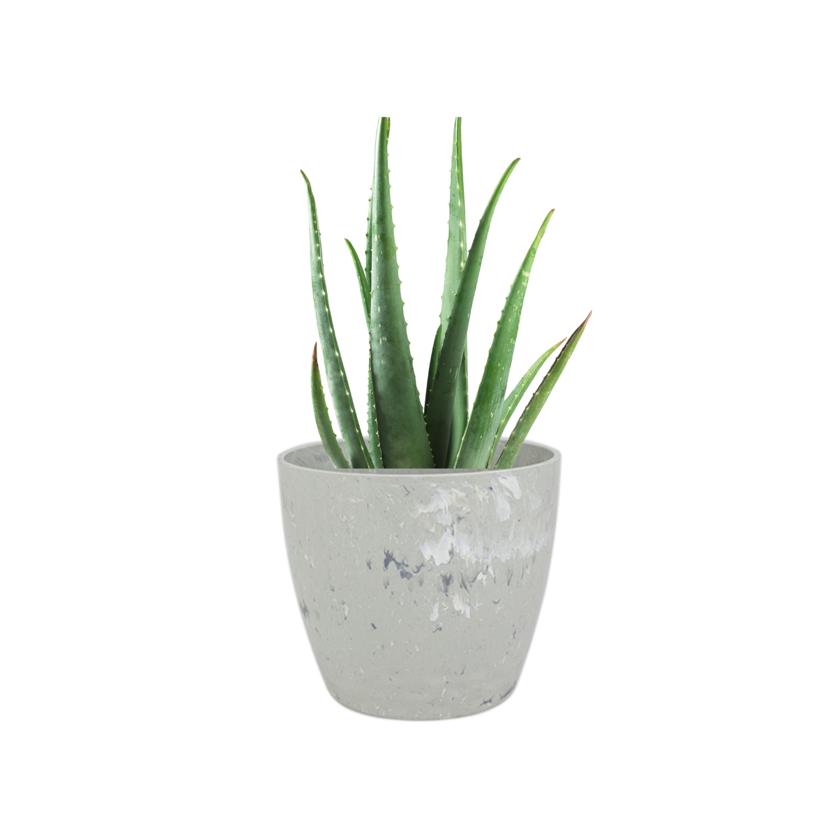 Vaso Cachepo Diamond N1 Branco Carrara 10,5 x 9,5cm - 700ml - Imagem 2