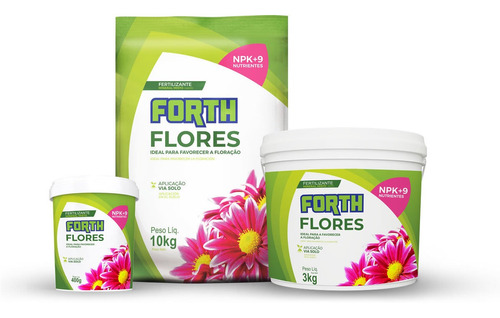 Kit Adubo Forth Flores 3 x 400g - Beleza E Cores Exuberantes