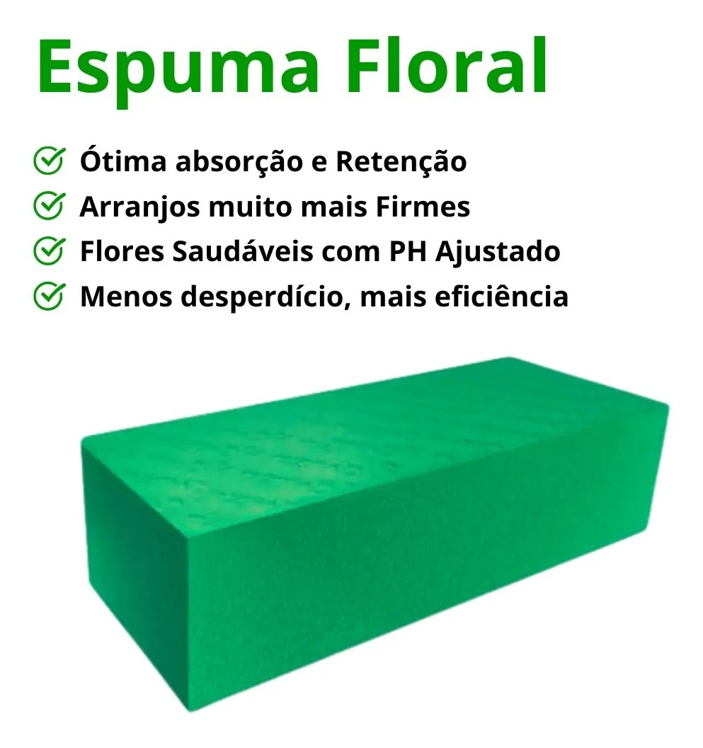 Espuma Floral Para Arranjo Flores Fenólica - Imagem 2