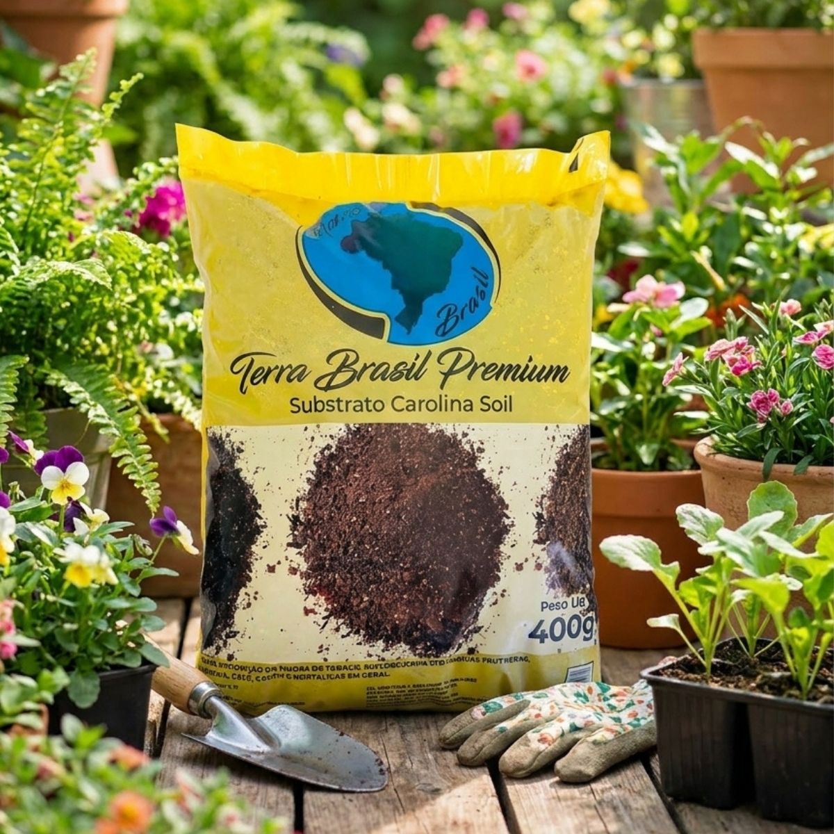Substrato Carolina Soil Terra Brasil 400g - Profissional - Imagem 2