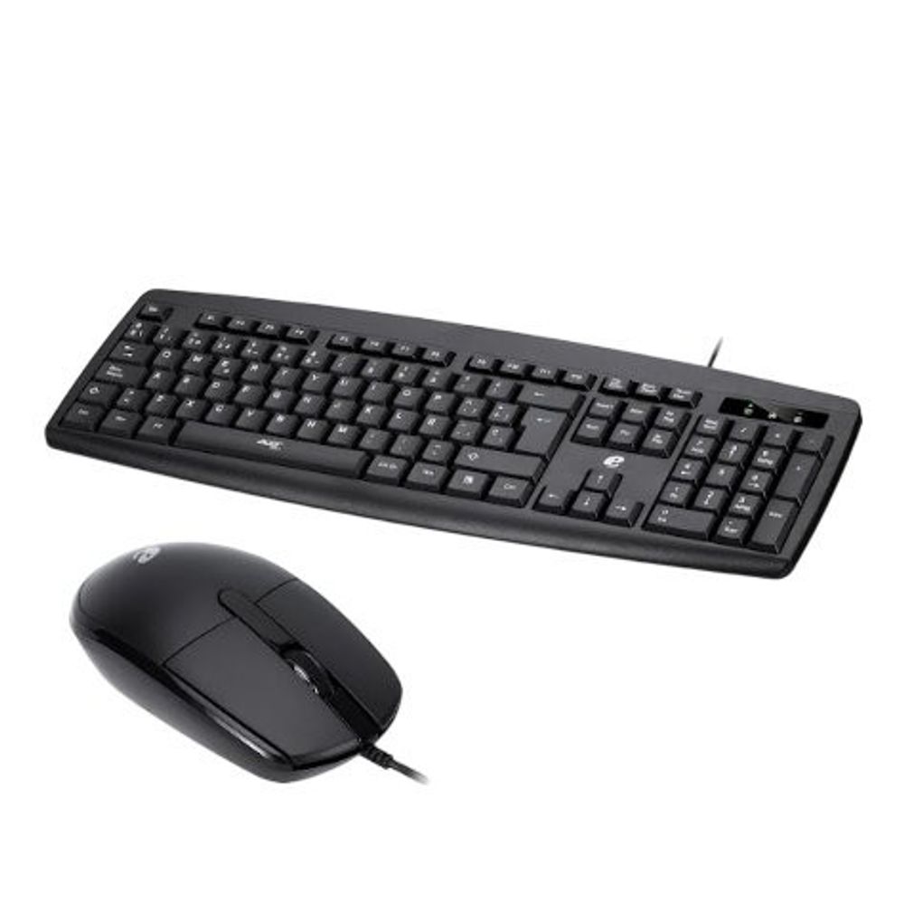 Conjunto Teclado e Mouse Com Fio ACER Para PC Preto