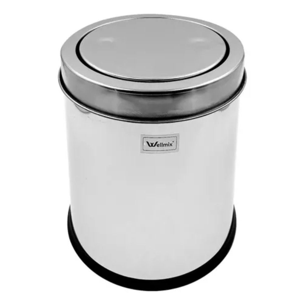 Lixeira Basculante Inox 5 Litros Wellmix - Imagem 2