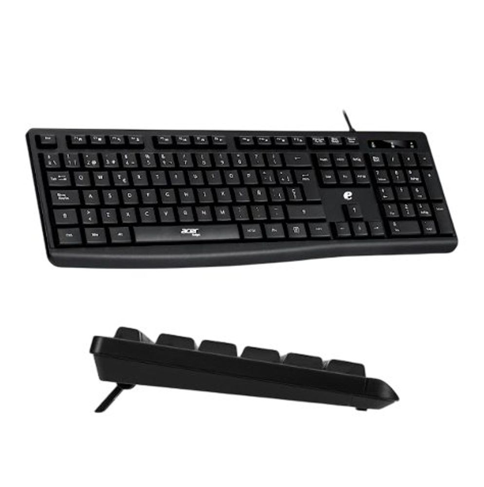Kit Teclado e Mouse Com Fio ACER Para Computador Preto - Imagem 4