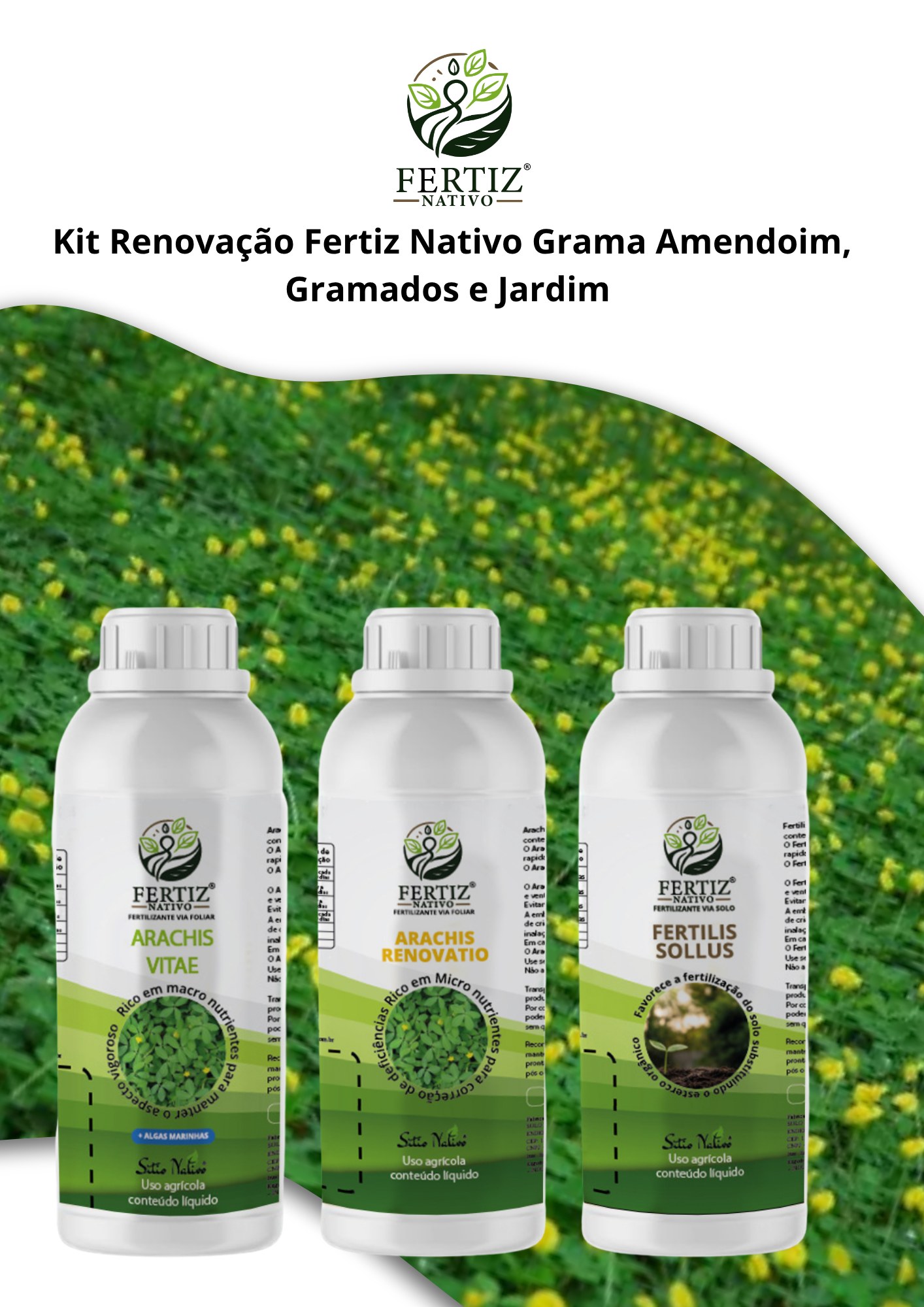 Capa — Kit Renovação — Grama Amendoim, Gramados e Jardim