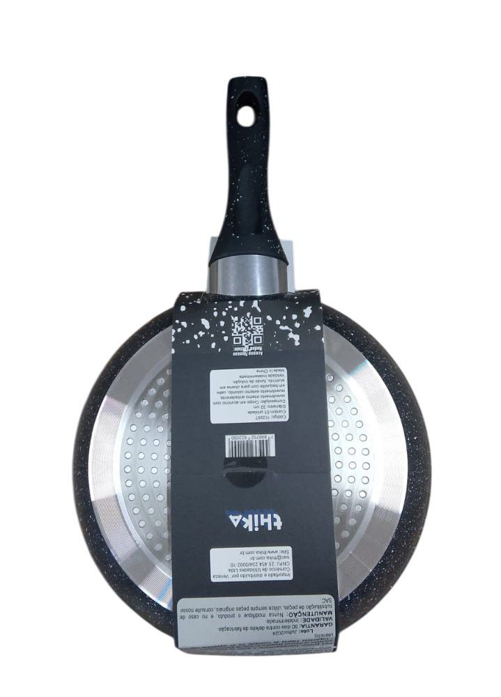 Frigideira Antiaderente Alumínio Multifuncional 22cm Vermelh - Imagem 3