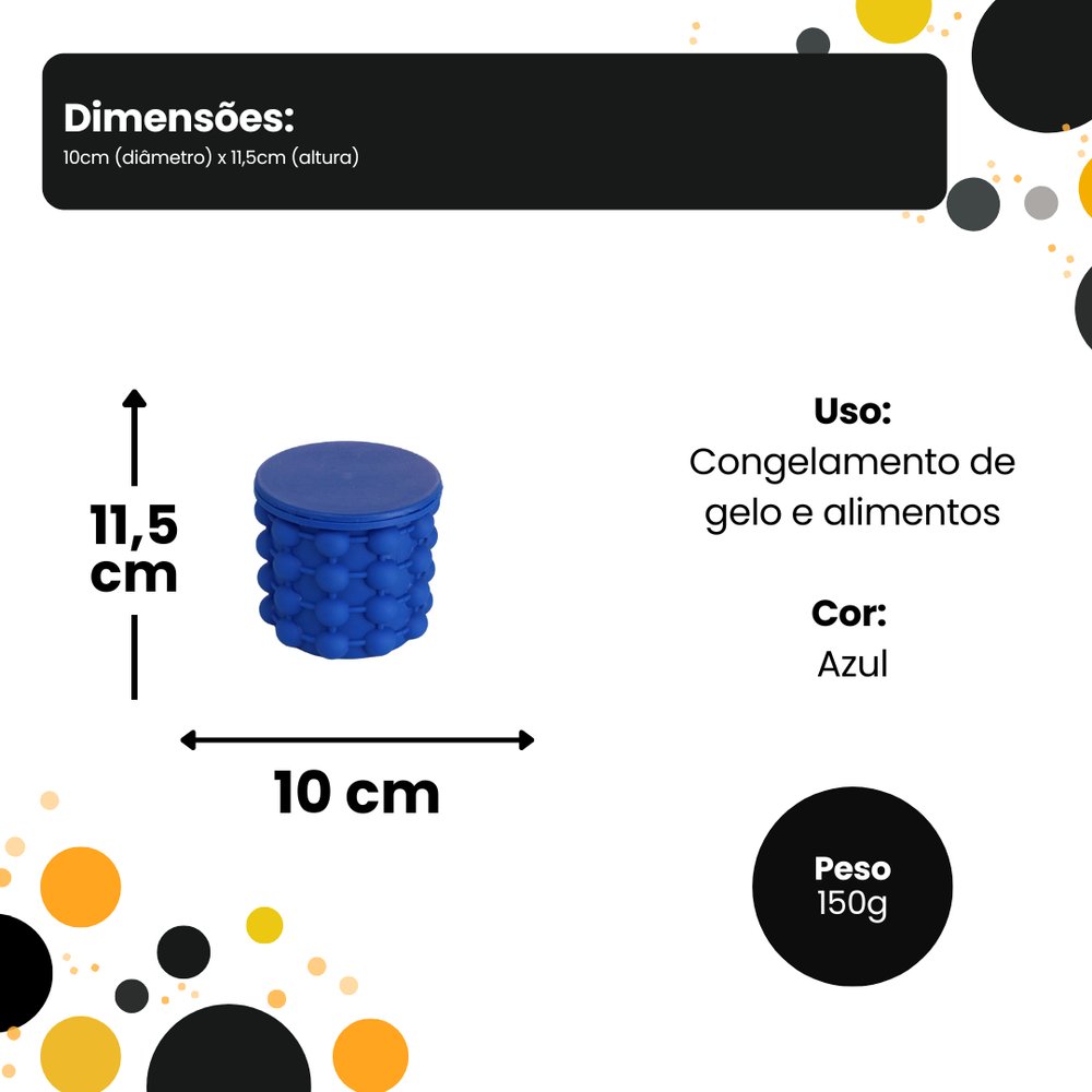 Balde de Gelo Silicone Térmico Top Rio