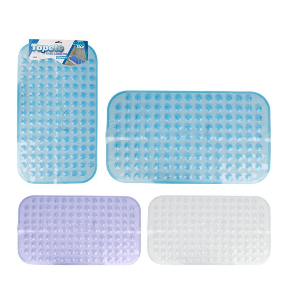 Tapete Box Banheiro Retangular Antiderrapante Clean Tech - Imagem 5