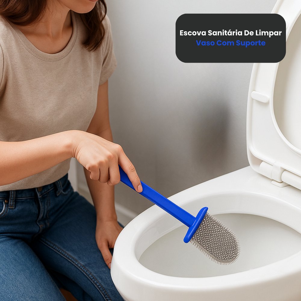 Escova Sanitária Vaso com Suporte Clean Tech - Imagem 5