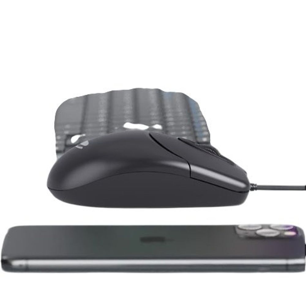 Mouse Óptico Com Fio ACER Compacto Para PC Preto - Imagem 4