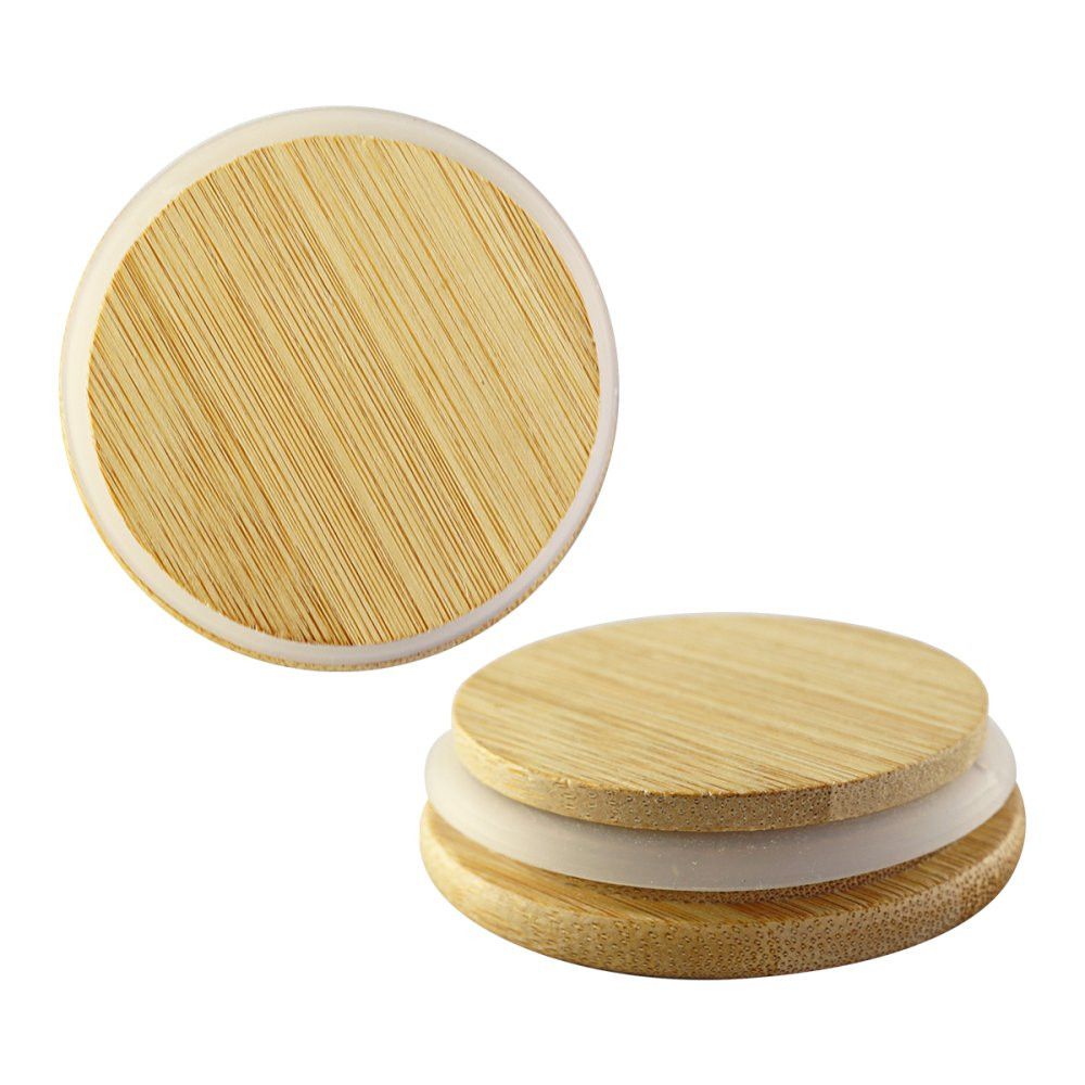 Pote Vidro Tampa Bambu 450ml para Mantimentos Wincy - Imagem 3