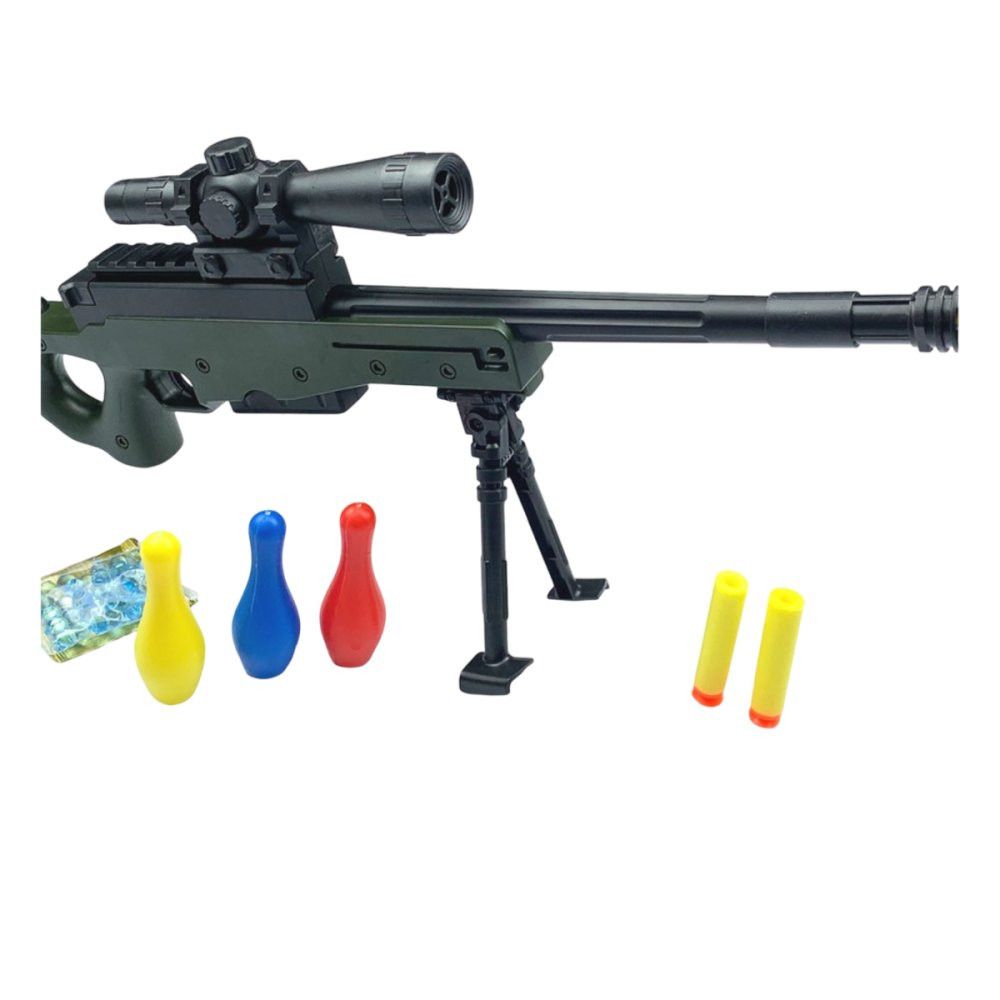 Fuzil M16 Brinquedo Gel Blaster Tiro ao Alvo DDG Toys