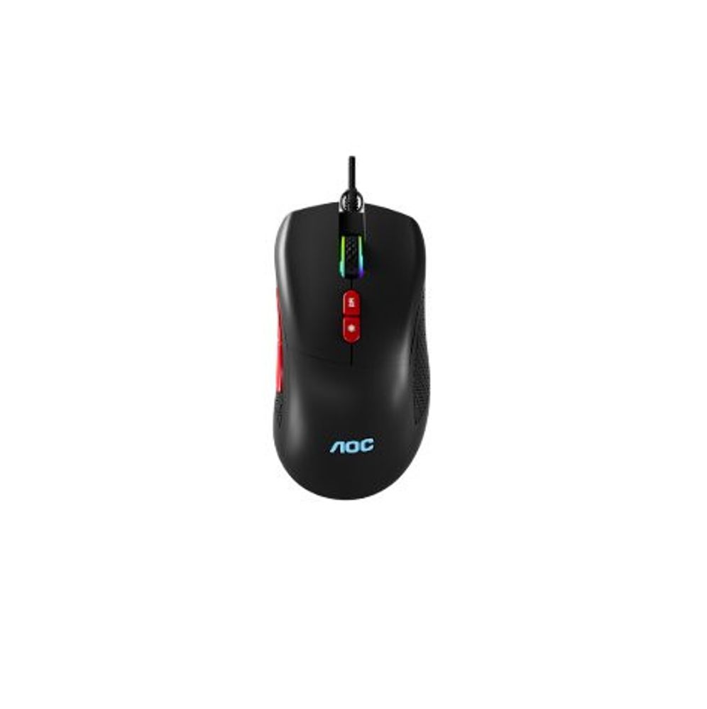 Mouse Gamer AOC com Fio 7200 DPI Preto
