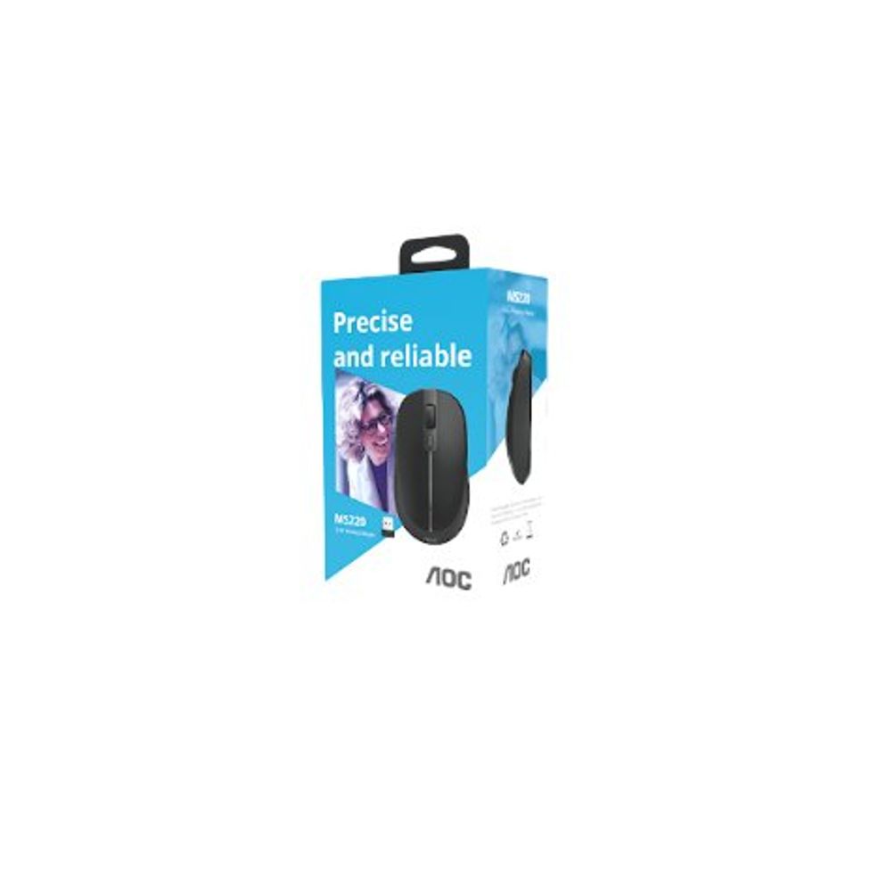 Mouse Sem Fio AOC 1600 DPI Cinza e Preto - Imagem 5