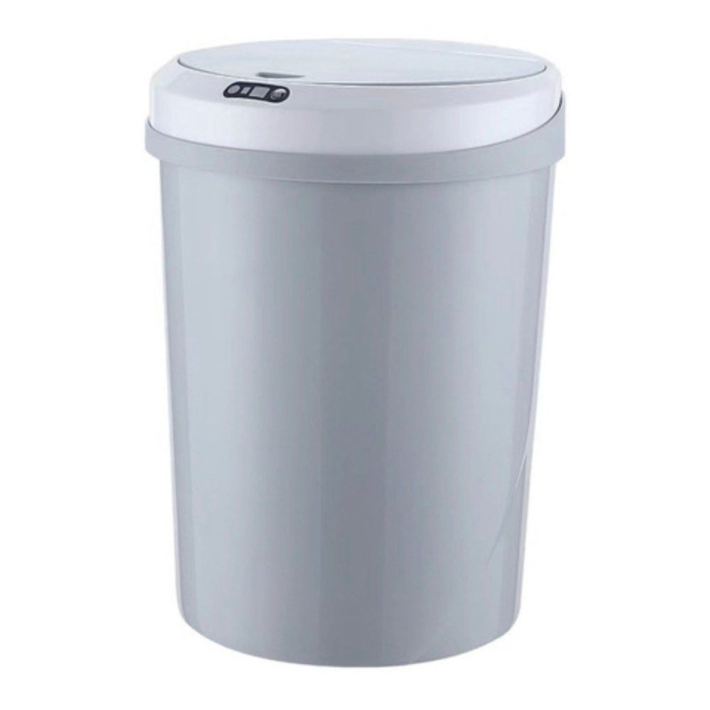 Lixeira Automática Sensor 12L Redonda Cinza Globalmix