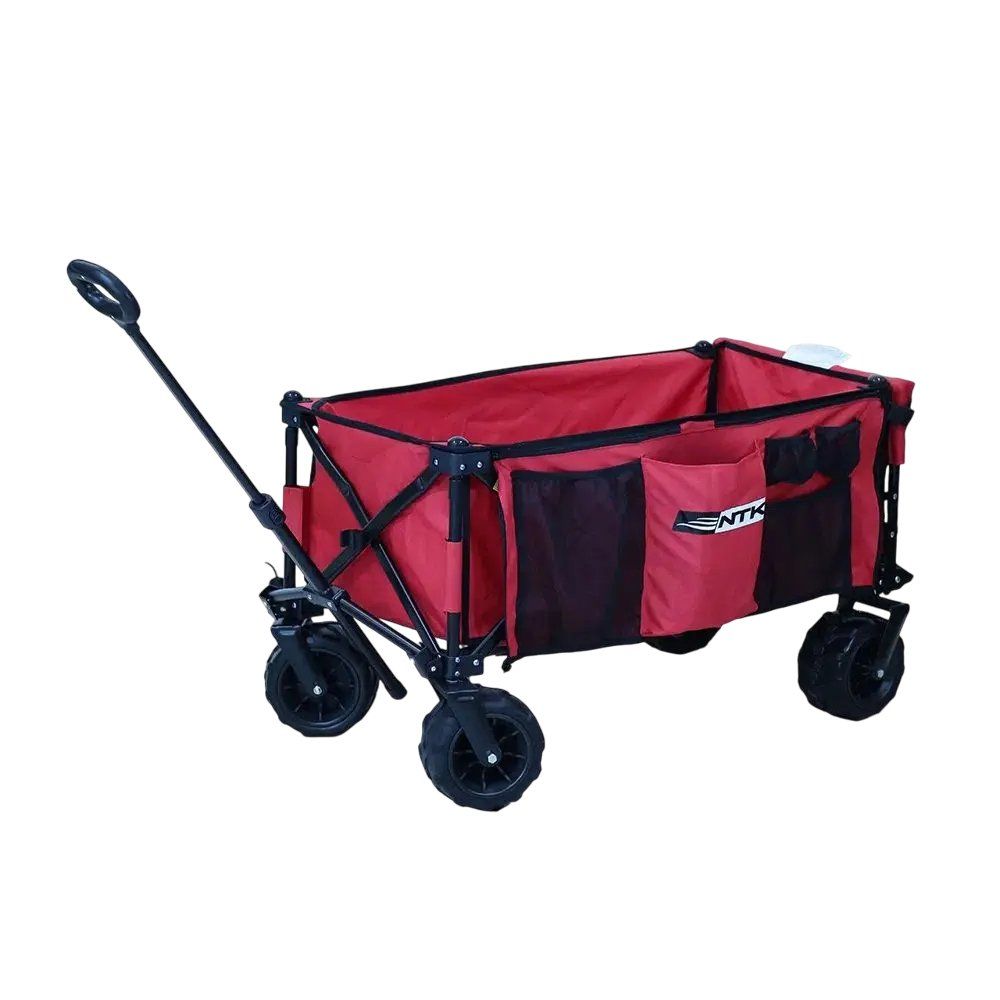 Carrinho de Carga Dobrável 80Kg Multiuso Vermelho NAUTIKA