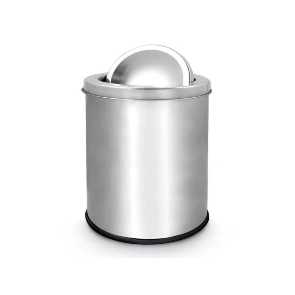 Lixeira Basculante Inox 12 Litros Power Maid Multiuso