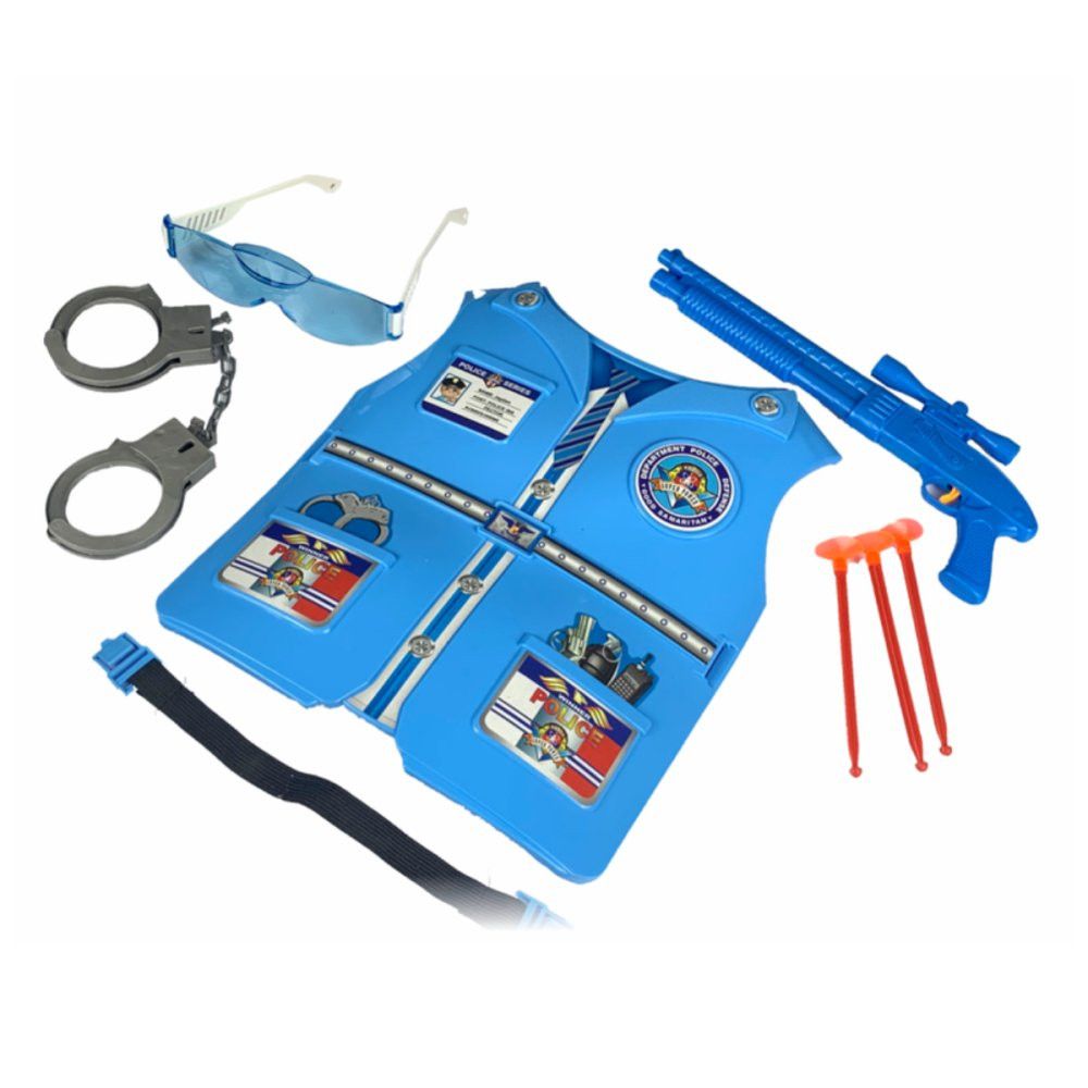 Kit Policial Infantil Azul Acessórios DDG TOYS