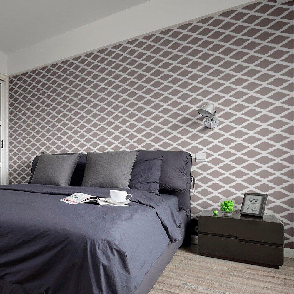 Papel de Parede Adesivo PVC Telado Cinza 5m TopHouse