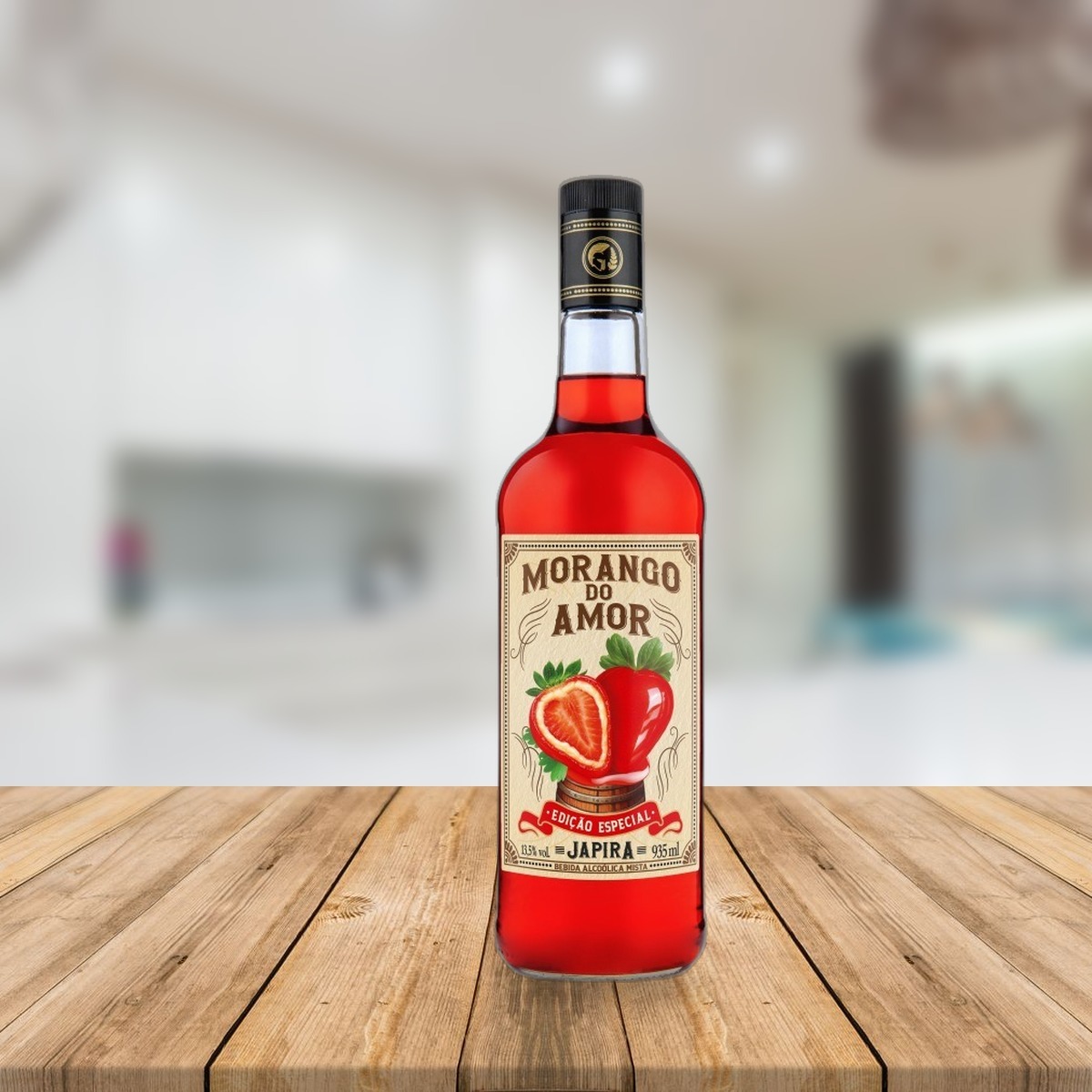 Bebida Alcoólica Mista Morango do Amor Japira 935ml - Imagem 3